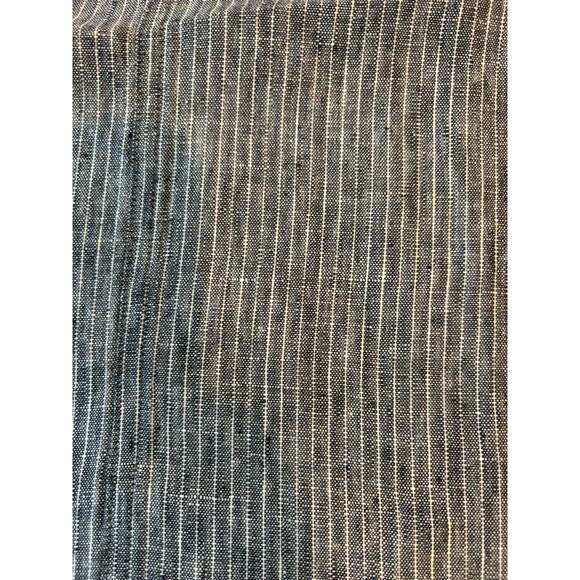 SUNDANCE Women's Striped Wide Leg Pants Size 12 Grey Gray 100% Linen Trousers - Picture 3 of 8